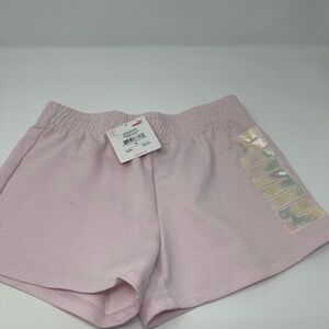 New Girls Pink Puma Shorts